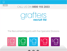 Tablet Screenshot of graftersrecruit.co.uk